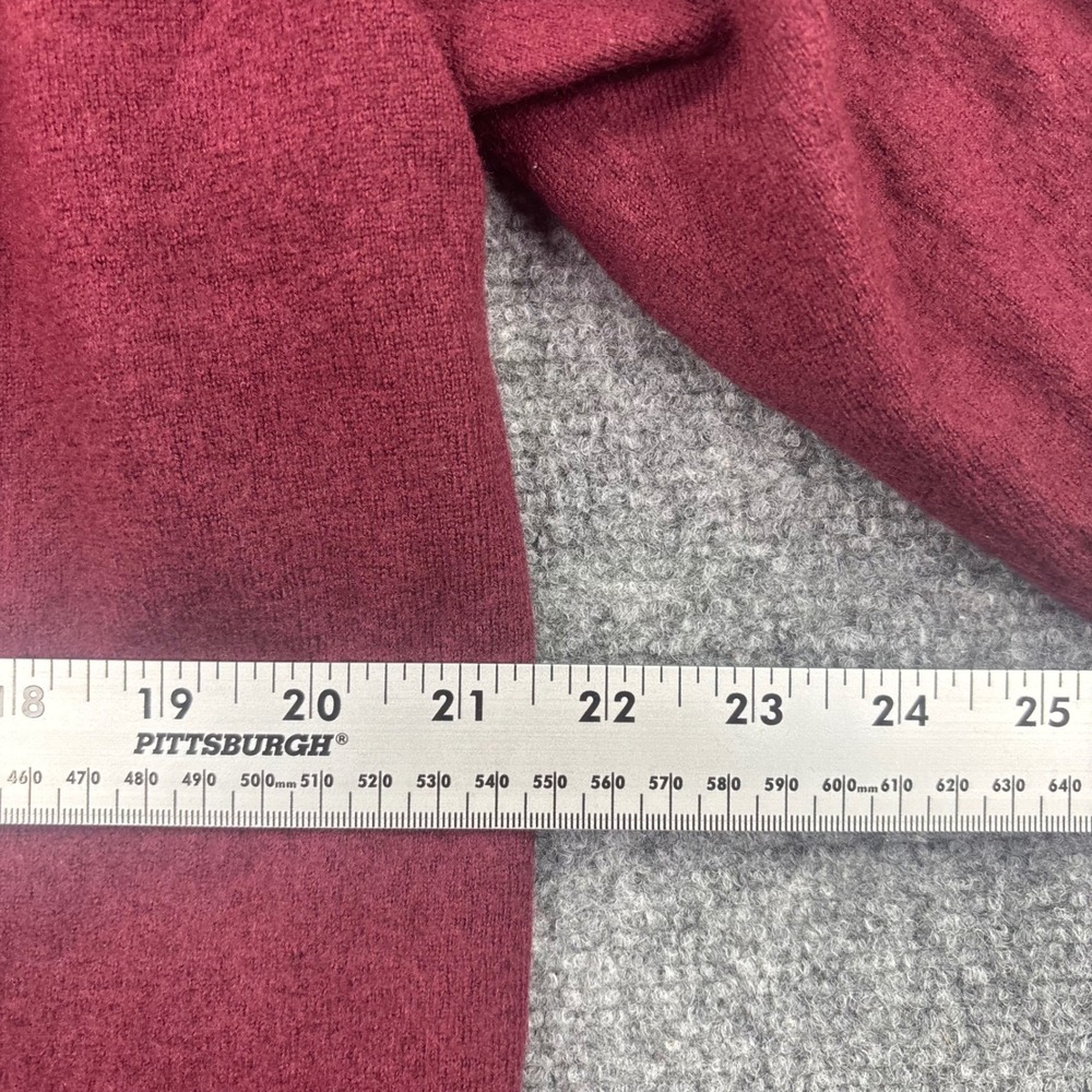 Artefact Hoodie XXL Burgundy 100% Merino Wool Knit Pullover Men's - Picture 5 of 6